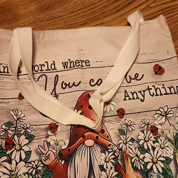 Be Kind Gnome Print Tote Bag - Multicolor - Picture 2 of 2